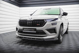 Front Lippe / Front Splitter / Frontansatz V.1 für Skoda Kodiaq RS NS Facelift von Maxton Design