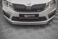 Front Splitter / Cup Schwert / Frontansatz V.1 für Skoda Octavia RS Mk3 Facelift von Maxton Design