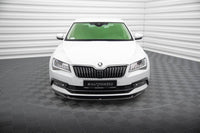 Front Diffusor / Front Splitter / Cup Schwert / Frontansatz V.1 für Skoda Superb 3V von Maxton Design