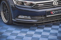 Front Splitter / Cup Schwert / Frontansatz V.1 für VW Passat B8 von Maxton Design