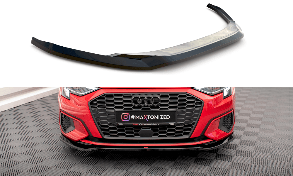Front Lippe / Front Splitter / Frontansatz V.2 für Audi A3 8Y von Maxton Design