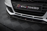 Front Lippe / Front Splitter / Frontansatz V.2 für Audi A4 Competition B8 Facelift von Maxton Design