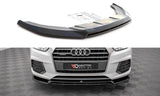 Front Splitter / Cup Schwert / Frontansatz V.1 für Audi Q3 S-Line Facelift 8U von Maxton Design