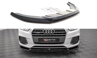 Front Splitter / Cup Schwert / Frontansatz V.1 für Audi Q3 S-Line Facelift 8U von Maxton Design