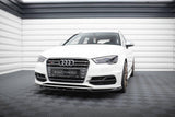 Front Lippe / Front Splitter / Frontansatz V.2 für Audi A3 S-Line 8V Sportback von Maxton Design
