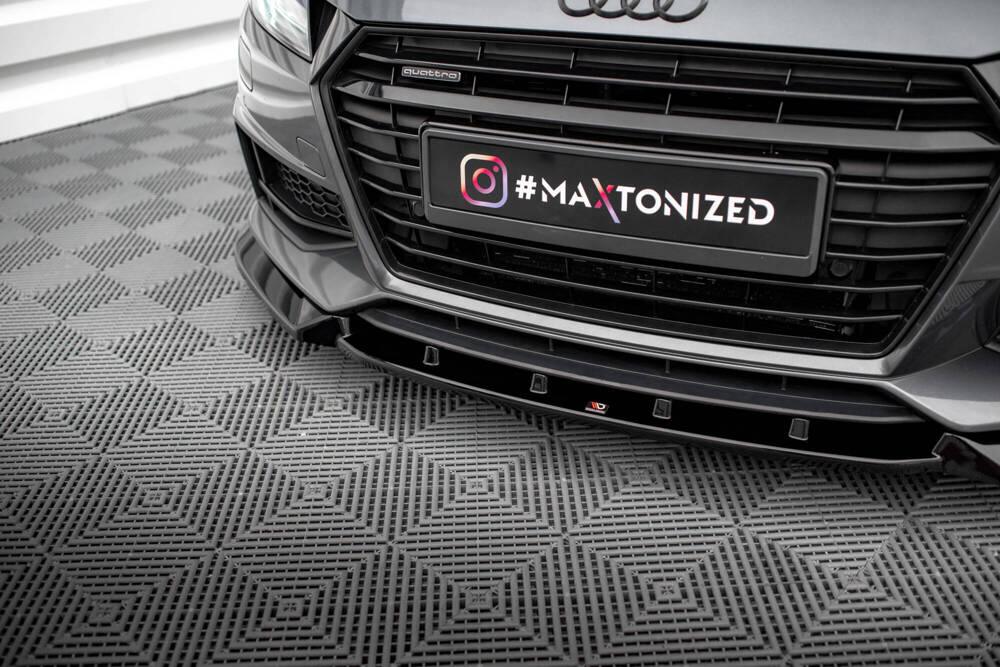 Front Lippe / Front Splitter / Frontansatz V.2 für Audi TT S-Line / TTS 8S von Maxton Design