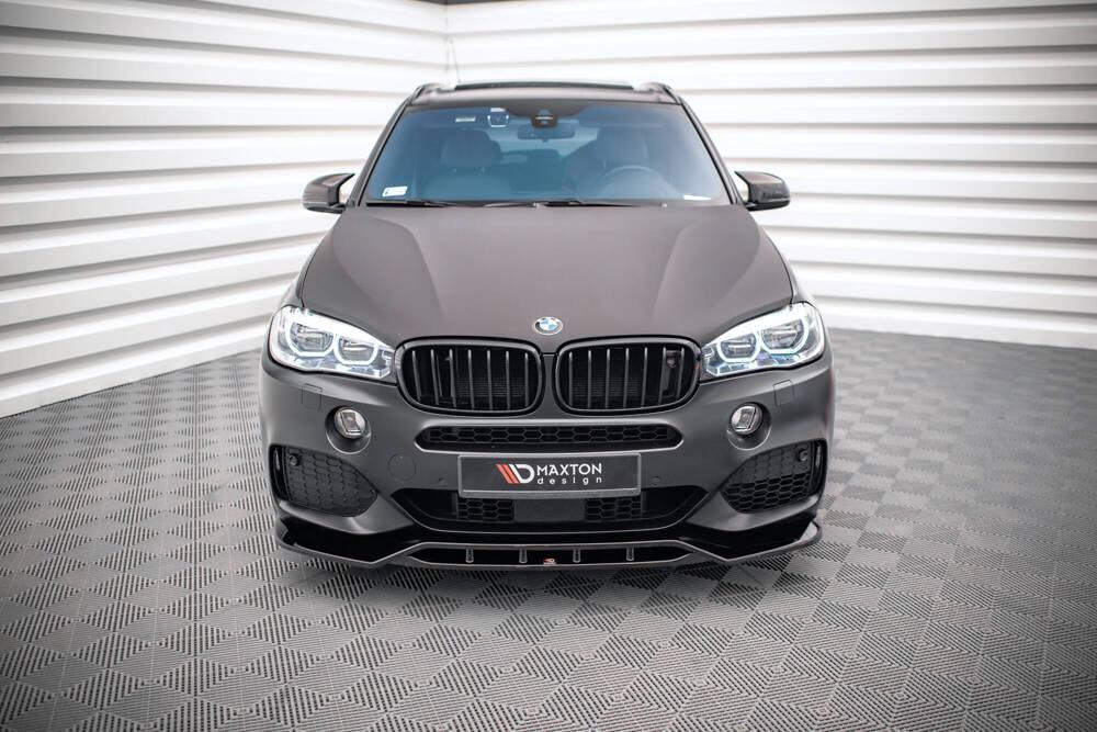 Front Lippe / Front Splitter / Frontansatz V.2 für BMW X5 F15 M-Paket von Maxton Design