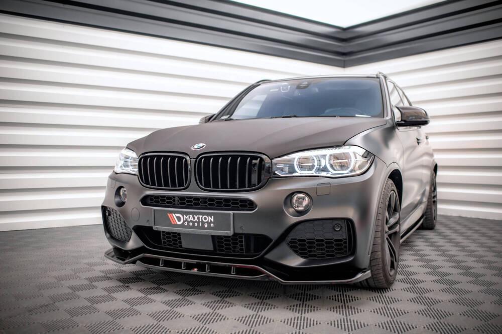 Front Lippe / Front Splitter / Frontansatz V.2 für BMW X5 F15 M-Paket von Maxton Design