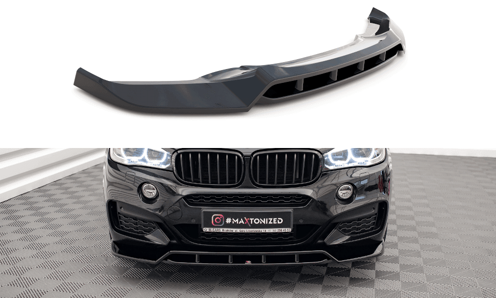 Front Lippe / Front Splitter / Frontansatz V.2 für BMW X6 M-Paket F16 von Maxton Design