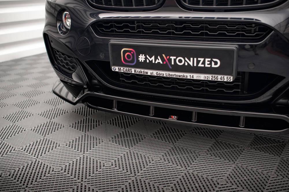 Front Lippe / Front Splitter / Frontansatz V.2 für BMW X6 M-Paket F16 von Maxton Design