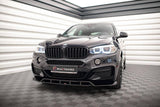 Front Lippe / Front Splitter / Frontansatz V.2 für BMW X6 M-Paket F16 von Maxton Design