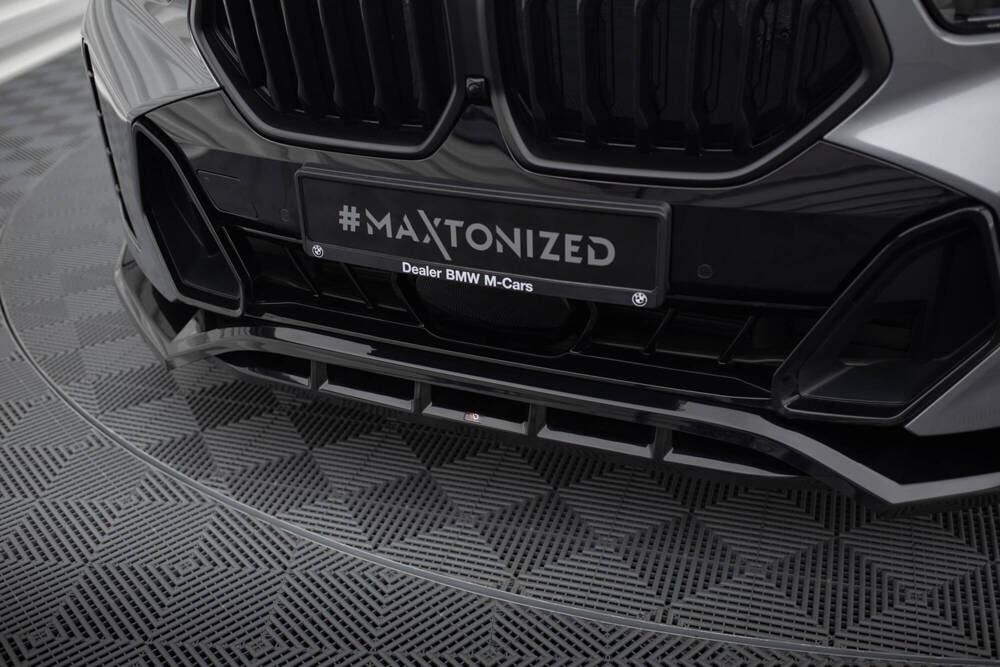 Front Lippe / Front Splitter / Frontansatz V.2 für BMW X6 M-Paket G06 Facelift von Maxton Design