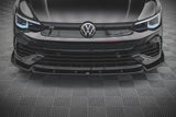 Front Lippe / Front Splitter / Frontansatz Racing mit Flaps für VW Golf 8 GTI von Maxton Design