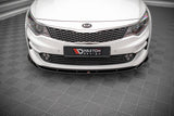 Front Lippe / Front Splitter / Frontansatz V.2 für Kia Optima MK4 von Maxton Design