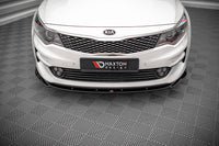 Front Lippe / Front Splitter / Frontansatz V.2 für Kia Optima MK4 von Maxton Design