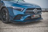 Front Splitter / Cup Schwert / Frontansatz V.2 für Mercedes A-Klasse AMG Line W177 von Maxton Design