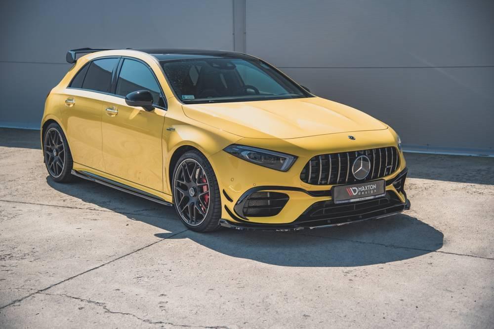 Front Lip / Front Splitter / Front Approach V.2 Mercedes-AMG A 45 S W177 by Maxton Design