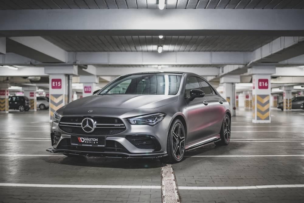 Front lip / front splitter / front apron V.2 for Mercedes-AMG CLA 35 AERO C118 by Maxton Design