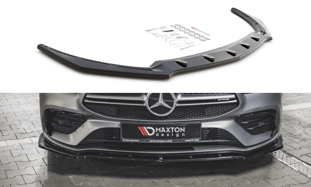 Front lip / front splitter / front apron V.2 for Mercedes-AMG CLA 35 AERO C118 by Maxton Design