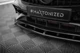 Front Lippe / Front Splitter / Frontansatz V.2 für Mercedes A-Klasse W176 AMG-Line Facelift von Maxton Design