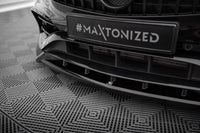 Front Lippe / Front Splitter / Frontansatz V.2 für Mercedes A-Klasse W176 AMG-Line Facelift von Maxton Design