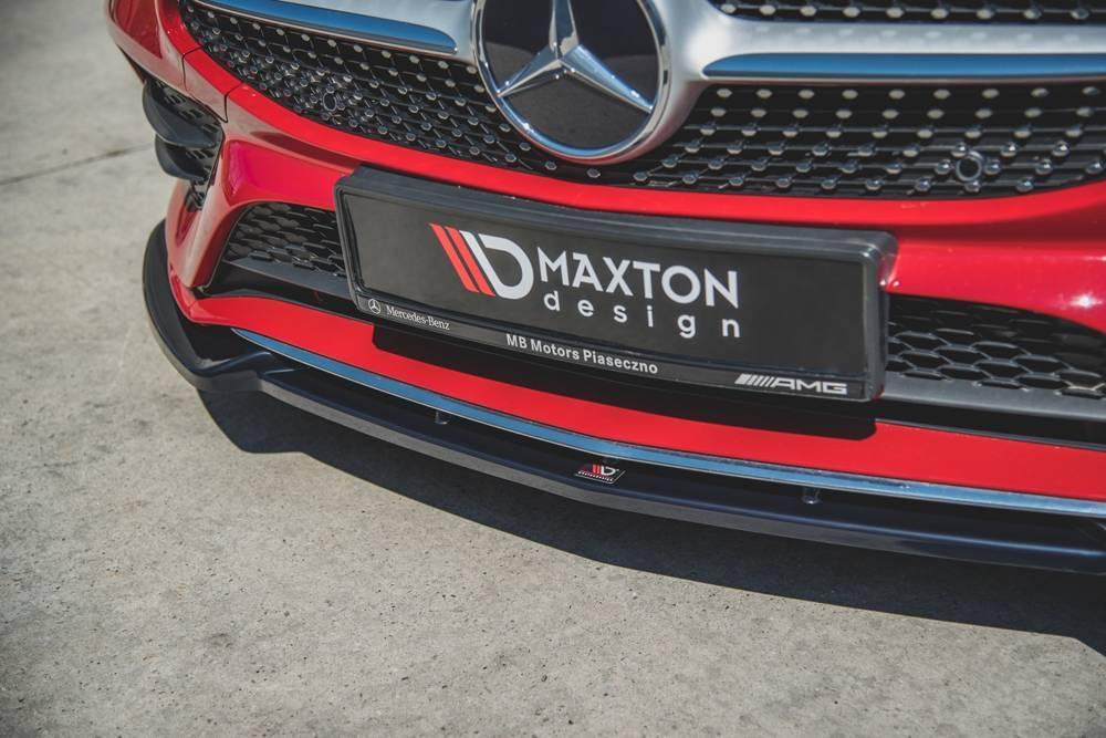 Front lip / front splitter / front apron V.2 Mercedes CLA AMG-Line C118 by Maxton Design