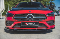 Front lip / front splitter / front apron V.2 Mercedes CLA AMG-Line C118 by Maxton Design