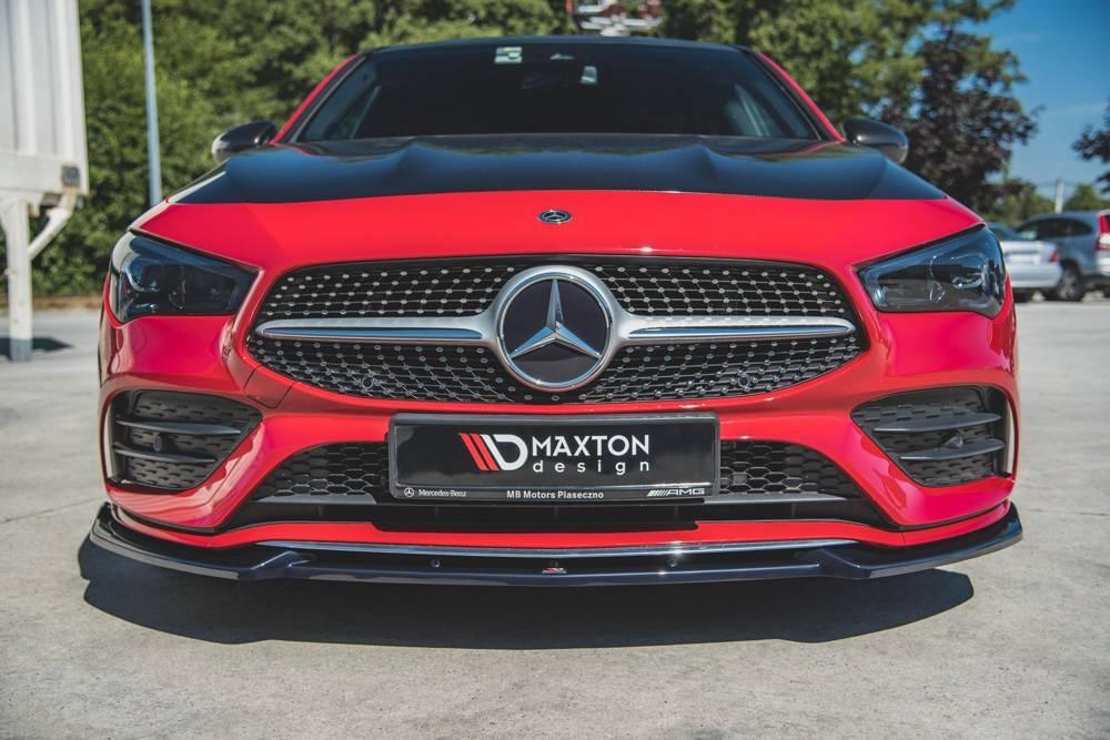 Front lip / front splitter / front apron V.2 Mercedes CLA AMG-Line C118 by Maxton Design