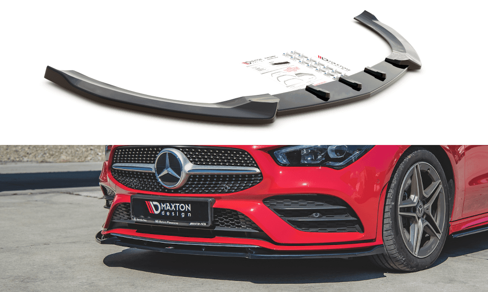 Front lip / front splitter / front apron V.2 Mercedes CLA AMG-Line C118 by Maxton Design
