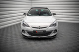 Front Splitter / Cup Schwert / Frontansatz V.2 für Opel Astra J GTC OPC-Line von Maxton Design