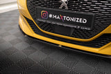 Front Lippe / Front Splitter / Frontansatz V.2 für Peugeot 208 GT MK2 von Maxton Design