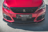 Front Splitter / Cup Schwert / Frontansatz V.2 für Peugeot 308 GT Facelift MK2 von Maxton Design
