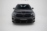 Front Lippe / Front Splitter / Frontansatz V.2 für Skoda Kamiq Monte Carlo NW Facelift von Maxton Design