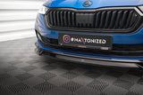 Front Lippe / Front Splitter / Frontansatz V.2 für Skoda Octavia Sportline MK4 von Maxton Design
