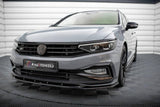 Front Lippe / Front Splitter / Frontansatz V.2 für VW Passat R-Line B8 Facelift von Maxton Design