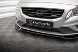 Front Lippe / Front Splitter / Frontansatz V.2 für Volvo S60 R-Design Y20 von Maxton Design