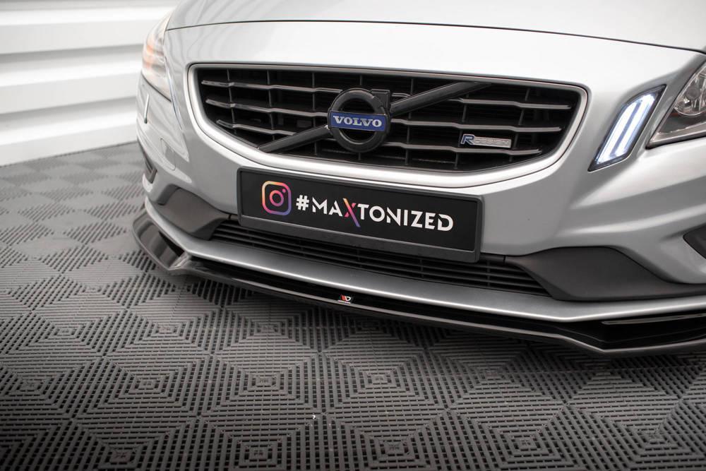 Front Lippe / Front Splitter / Frontansatz V.2 für Volvo S60 R-Design Y20 von Maxton Design