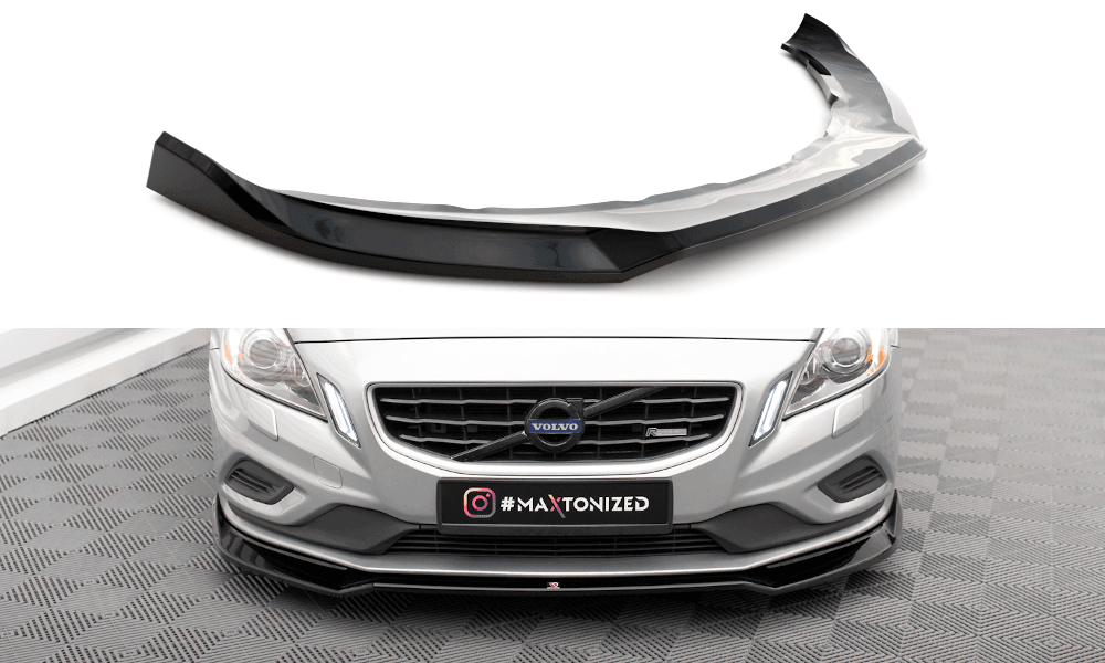 Front Lippe / Front Splitter / Frontansatz V.2 für Volvo S60 R-Design Y20 von Maxton Design