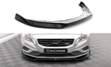 Front Lippe / Front Splitter / Frontansatz V.2 für Volvo S60 R-Design Y20 von Maxton Design