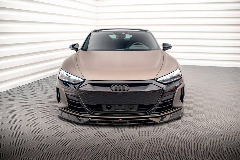 Front Lippe / Front Splitter / Frontansatz V.3 für Audi E-Tron GT / GT RS von Maxton Design