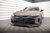 Front Lippe / Front Splitter / Frontansatz V.3 für Audi E-Tron GT / GT RS von Maxton Design