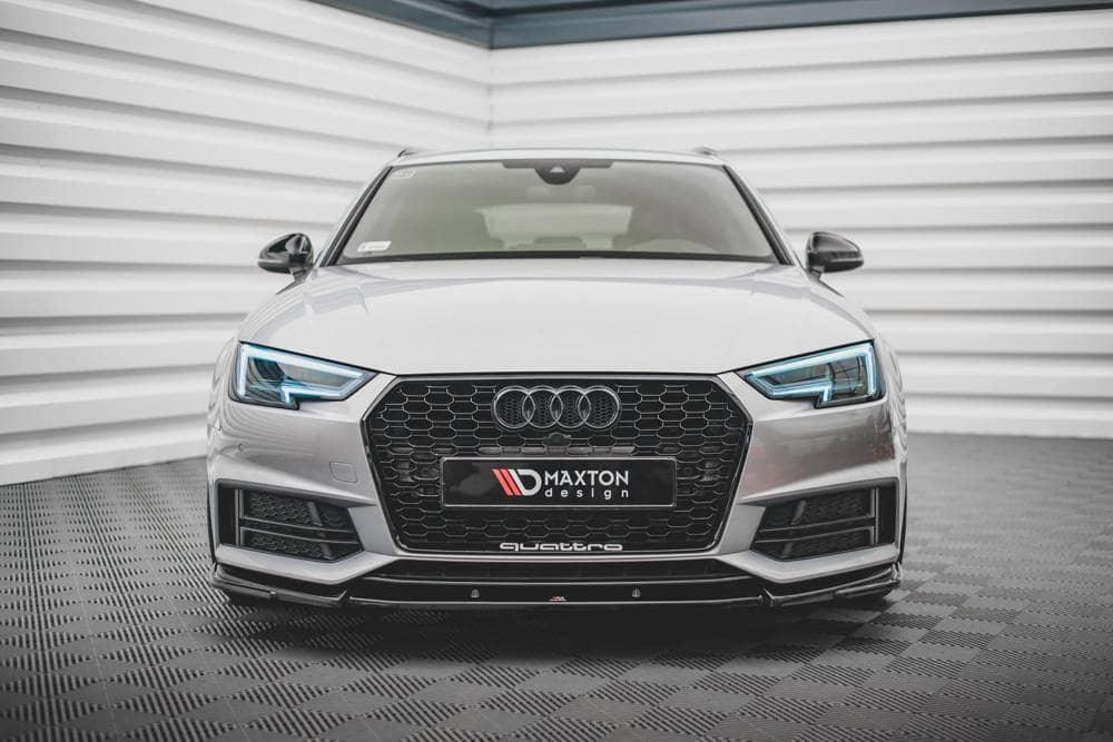 Front Splitter / Cup Schwert / Frontansatz V.3 für Audi A4 S-Line B9 von Maxton Design