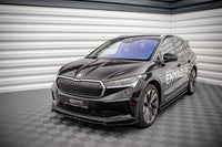 Front Splitter / Cup Schwert / Frontansatz V.3 für Skoda Enyaq IV von Maxton Design