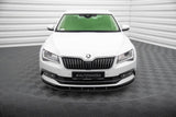 Front Lippe / Front Splitter / Frontansatz V.3 für Skoda Superb 3V von Maxton Design