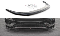 Front Lippe / Front Splitter / Frontansatz Racing mit Flaps für VW Golf 8 GTI von Maxton Design