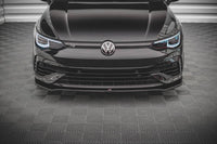 Front Lippe / Front Splitter / Frontansatz Racing mit Flaps für VW Golf 8 GTI von Maxton Design