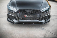 Front Lippe / Front Splitter / Frontansatz V.4  für Audi RS3 8V Facelift Sportback von Maxton Design