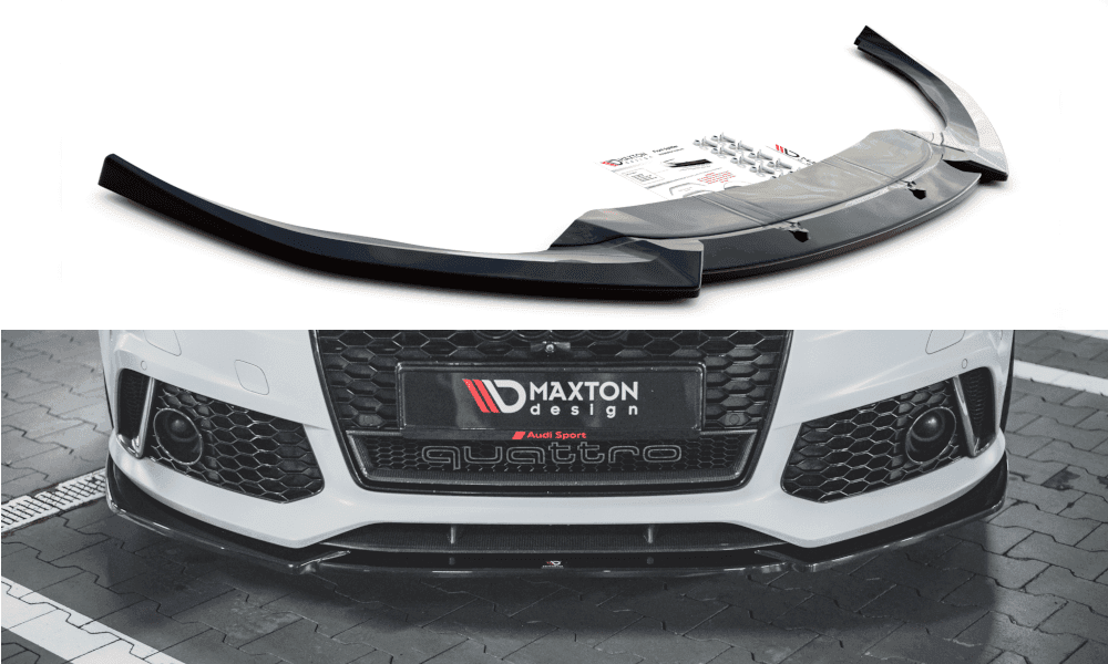 Front Lip / Front Splitter / Front Approach V.4 for Audi RS6 C7 by Maxton Design