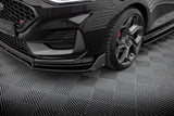 Front Lippe / Front Splitter / Frontansatz V.4 mit Flaps für Ford Fiesta ST MK8 Facelift von Maxton Design
