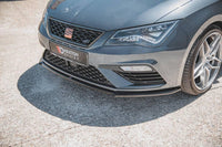 Front Splitter / Cup Schwert / Frontansatz V.4 für Seat Leon Cupra / FR Mk3 FL von Maxton Design